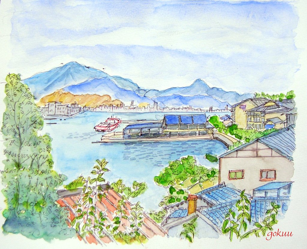 宮島から