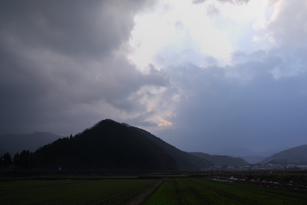 日の出の見られない、どんよりと暗い朝!