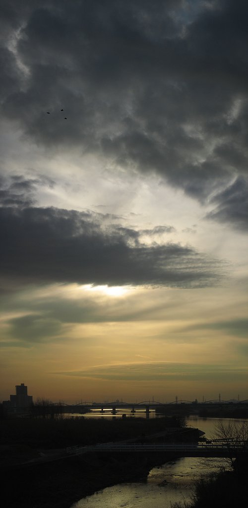 淀の夕暮れ
