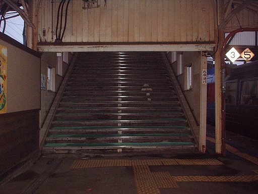 ホームの階段
