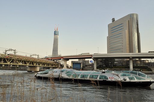 浅草　隅田川からの風景