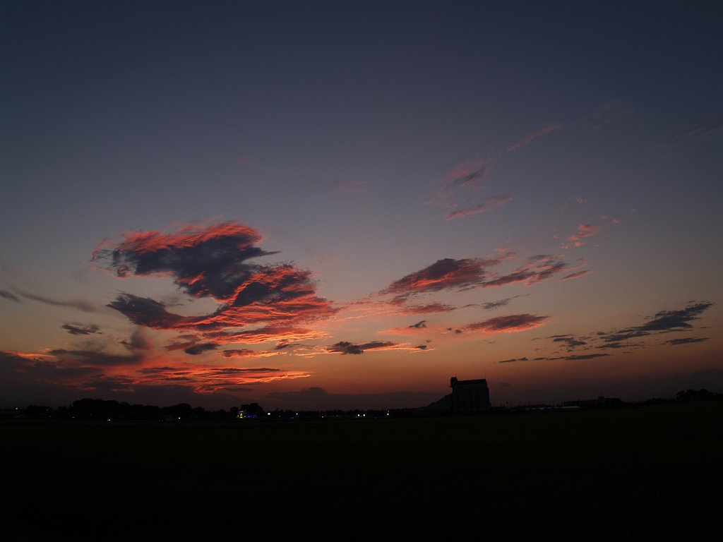 昨日の夕焼け
