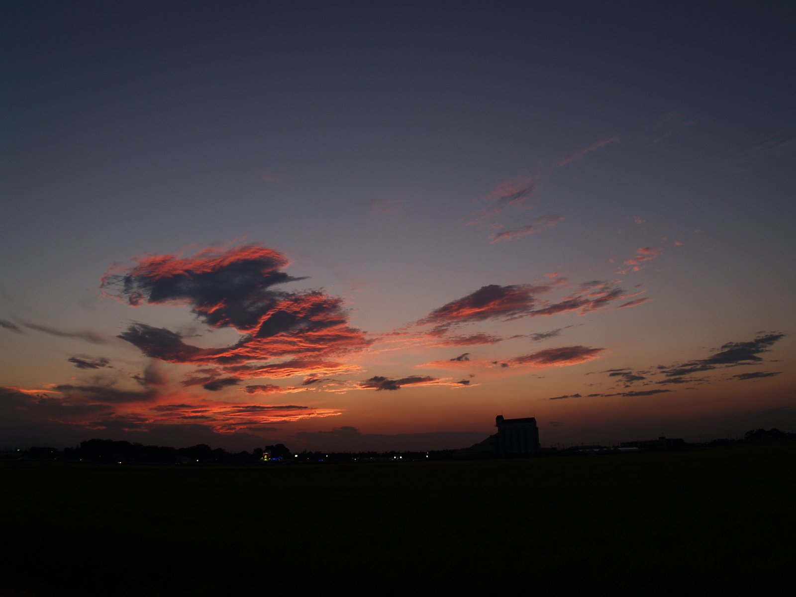 昨日の夕焼け