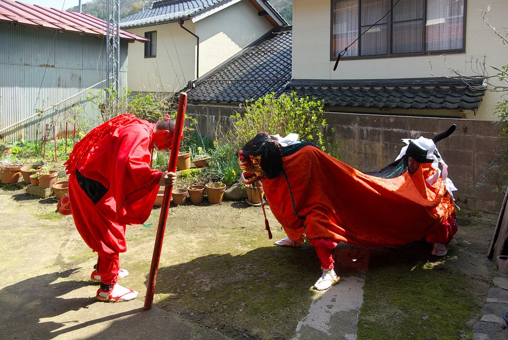 田舎の春祭り