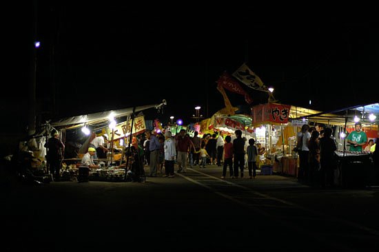 秋祭りの露店