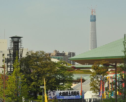 櫓と東京スカイツリー