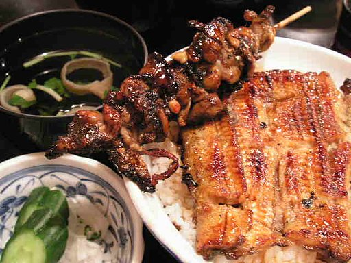 鰻と肝のどんぶり！