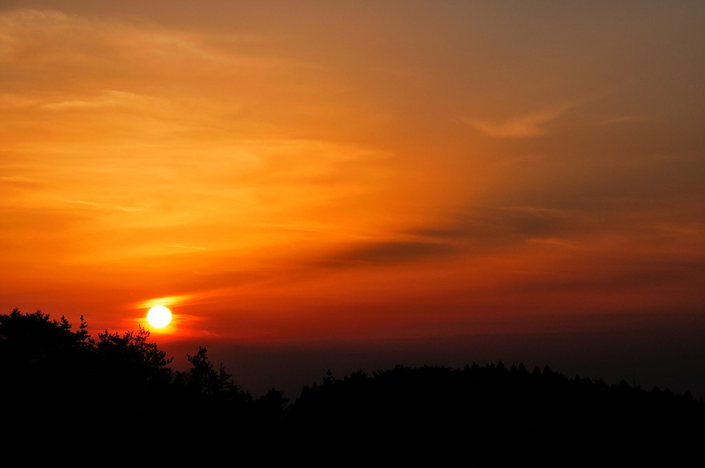 六甲からの夕暮れ