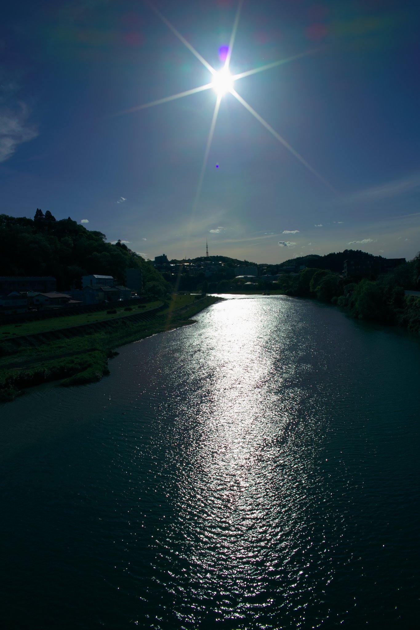 【清和】広瀬川午後の日差し