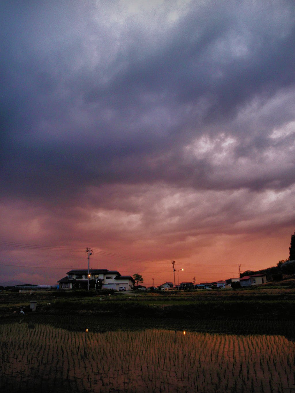 今日の夕方の空の様子