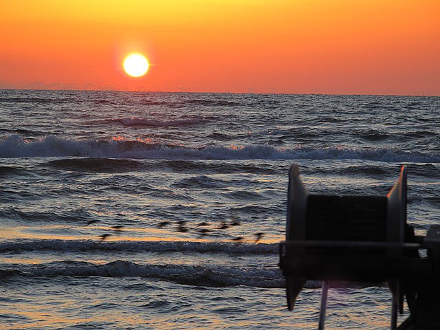 夕日