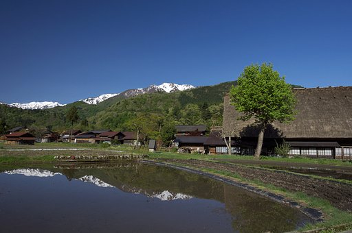 白川郷の春