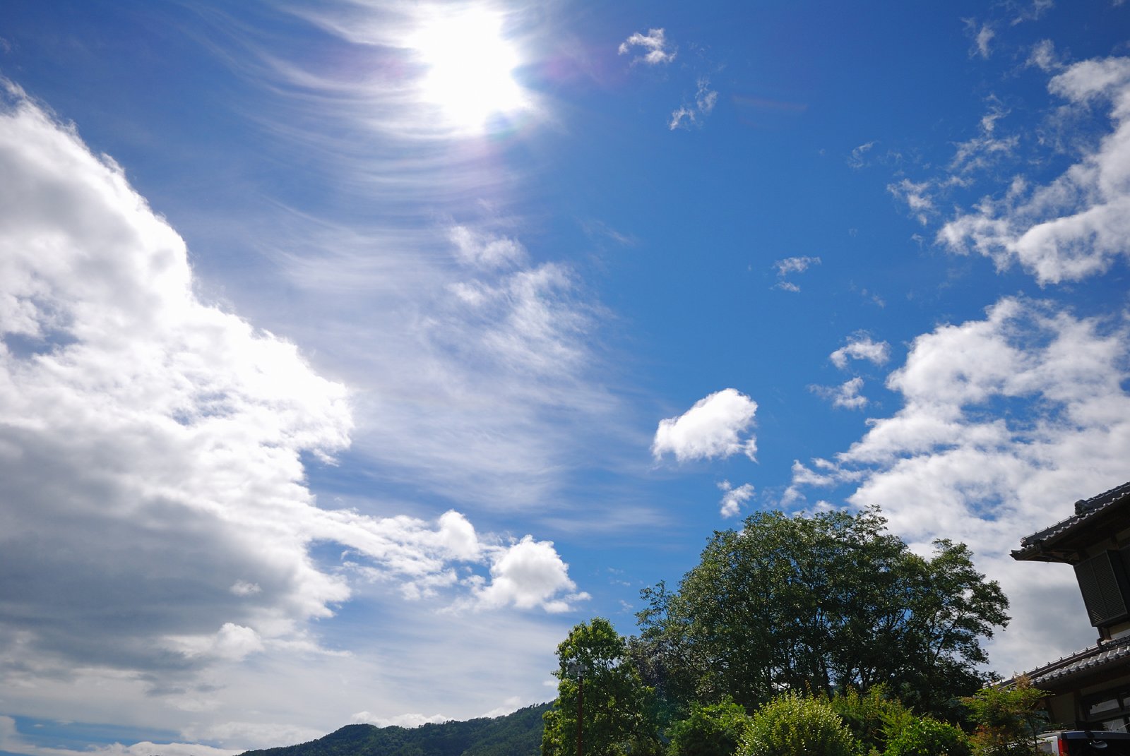 今日の空