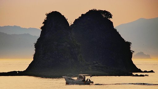 夕景の小島　０６・３０