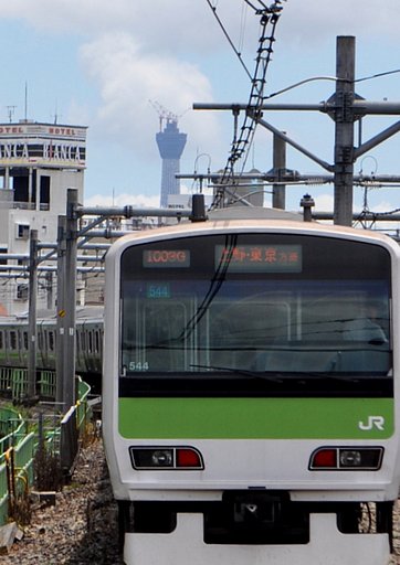 山手線と東京スカイツリー