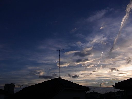 今日の夕景