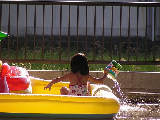【夏の凉】水遊び