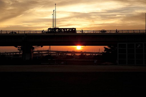 沈む夕日