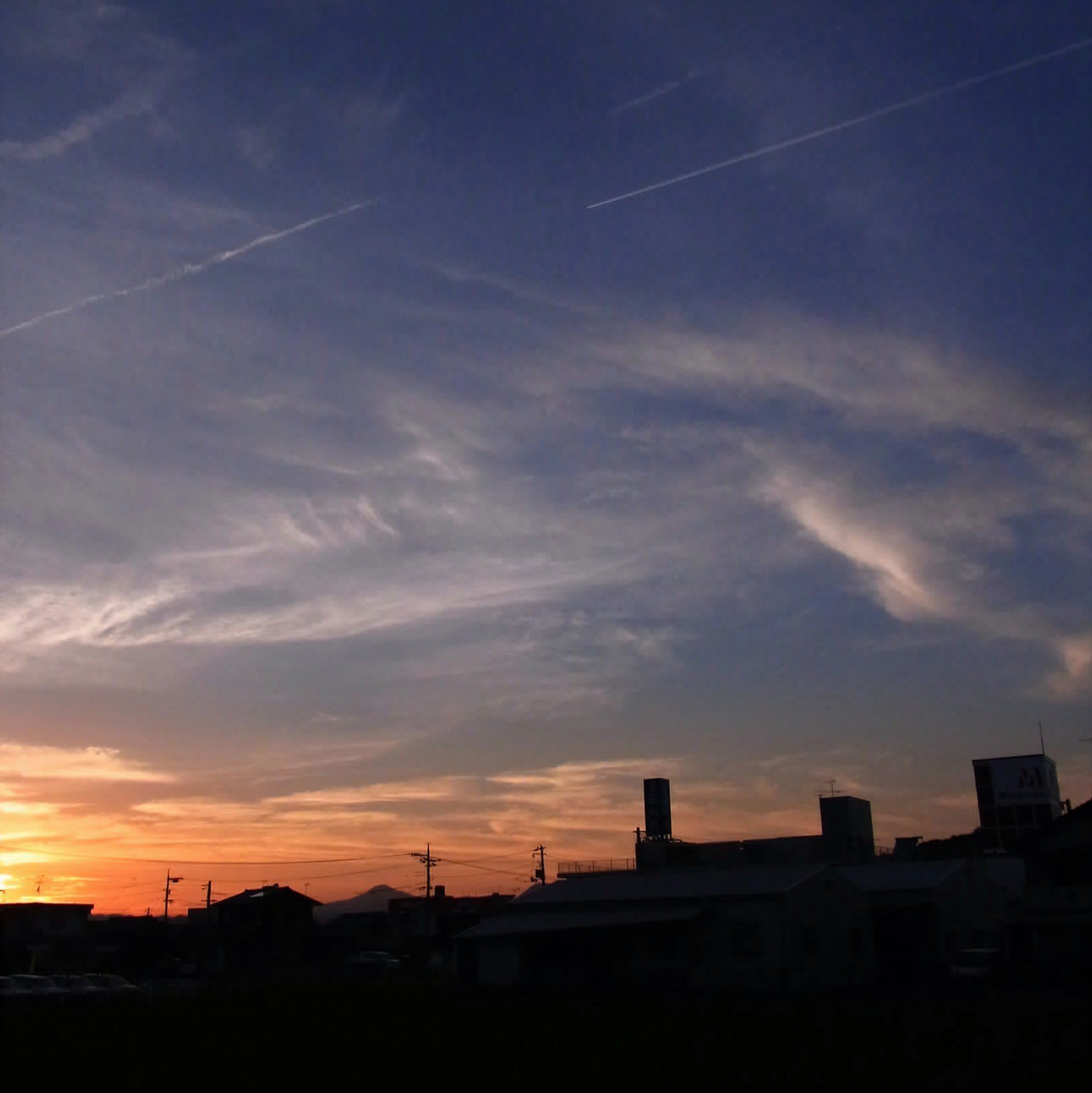 久々の夕焼け