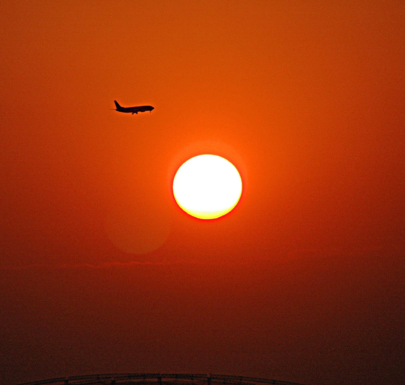 夕日