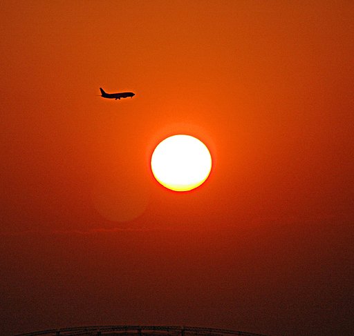 夕日
