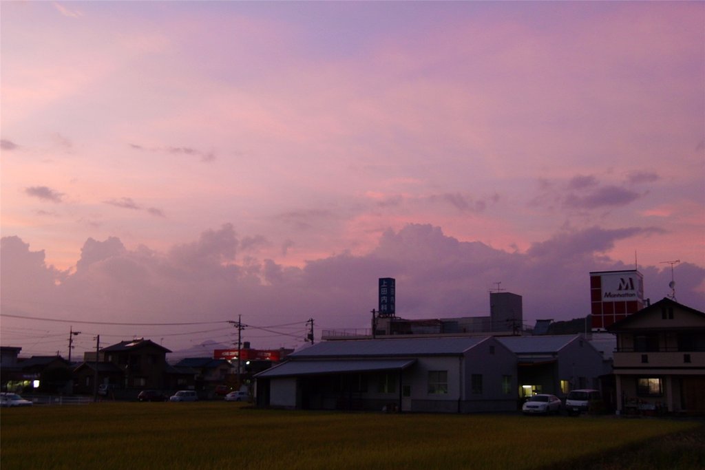 夕焼け（比較写真）