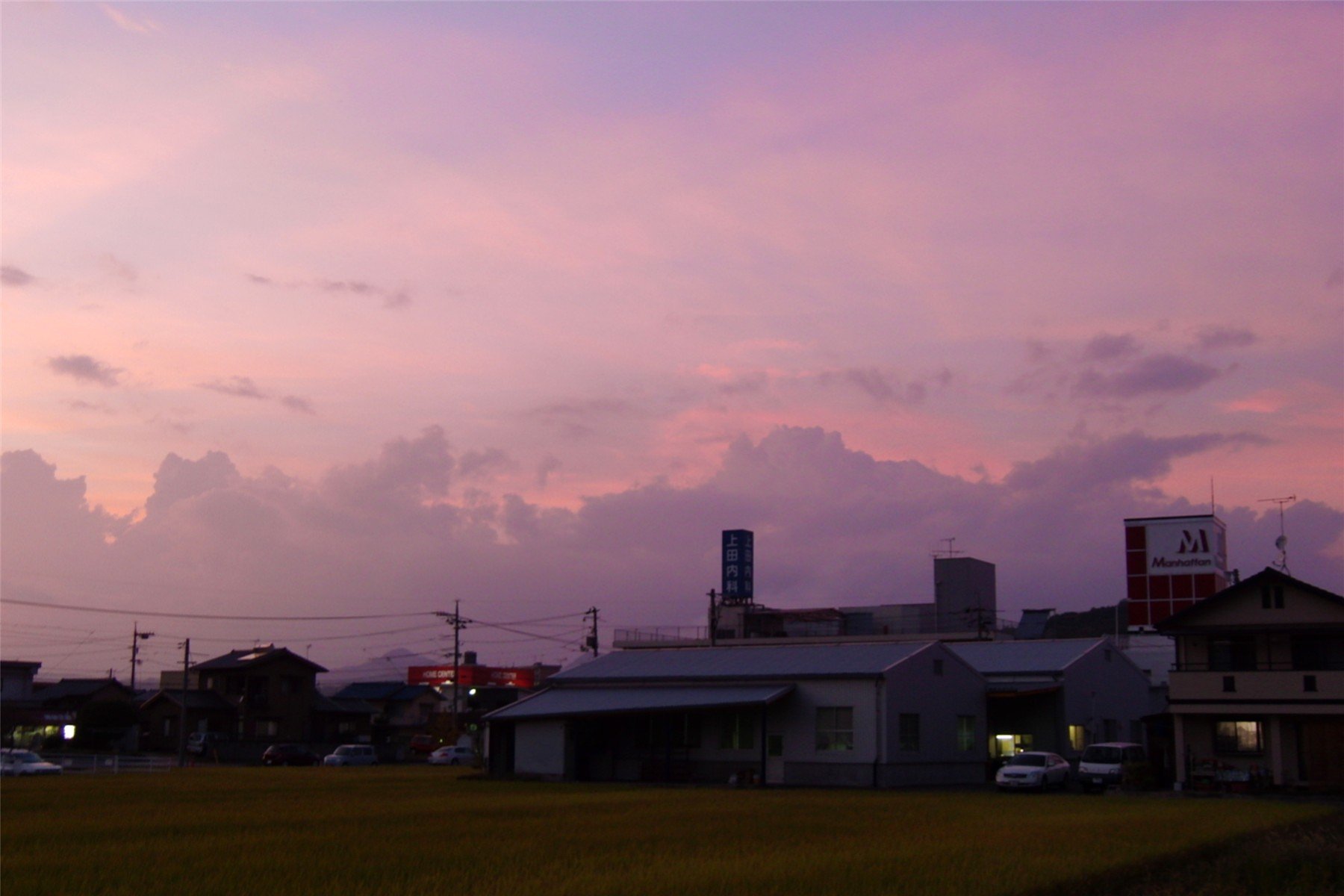 夕焼け（比較写真）
