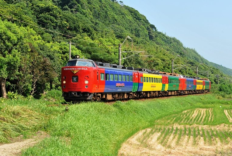 カラフルな列車