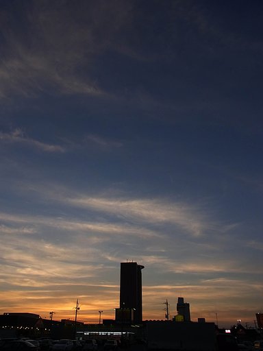 街の夕景