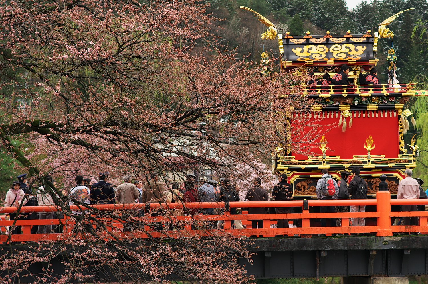 【花のある情景】春祭り