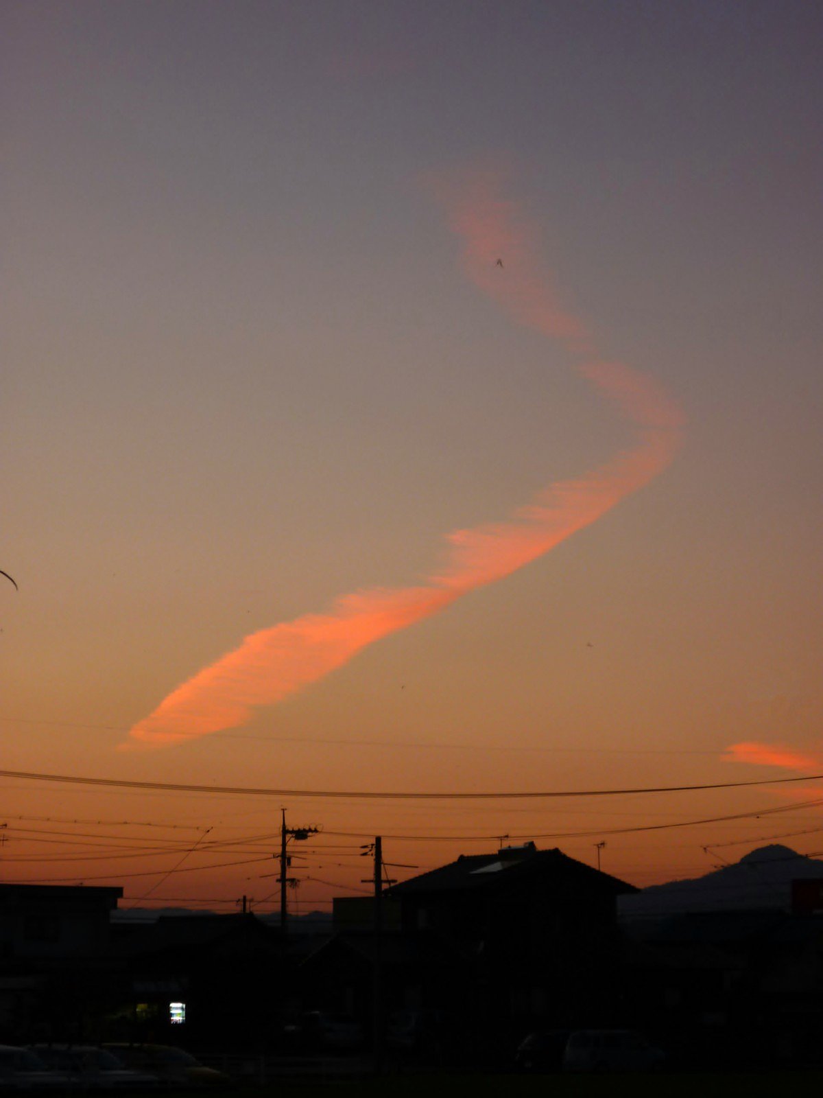 流れる
