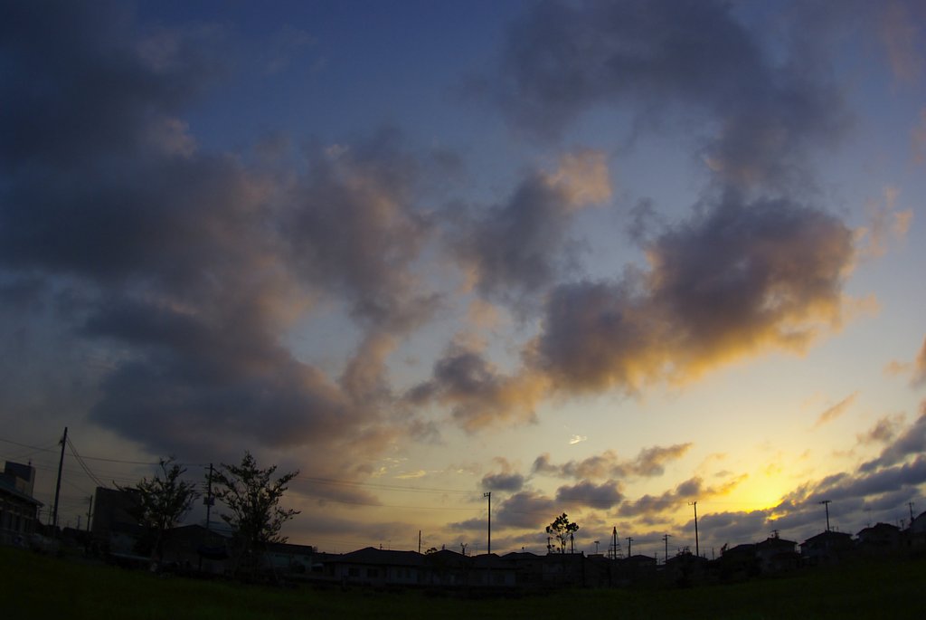 今日の夕景