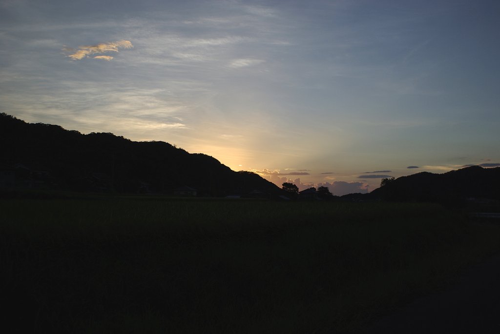 今日の夕焼け