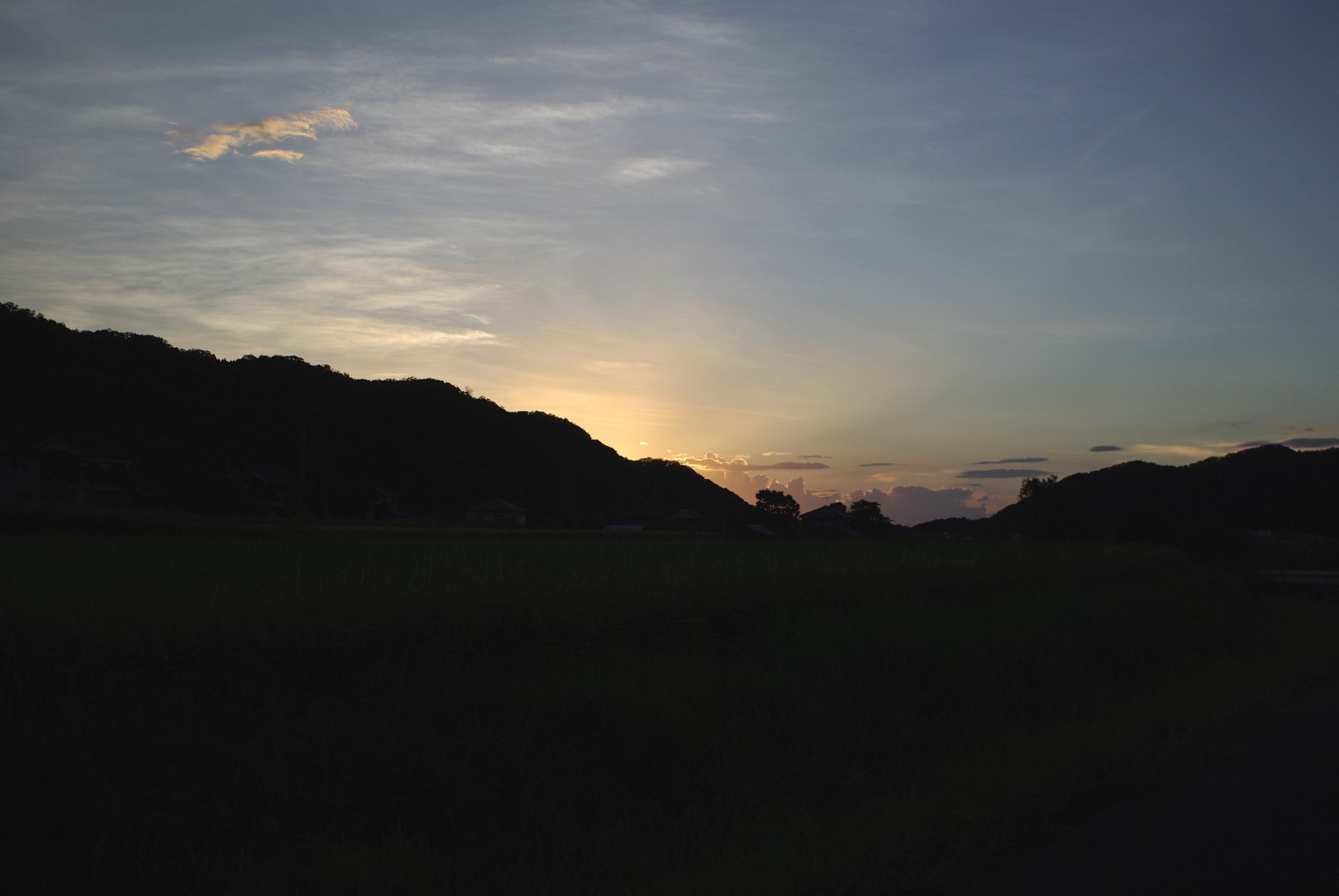 今日の夕焼け