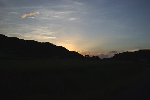 今日の夕焼け
