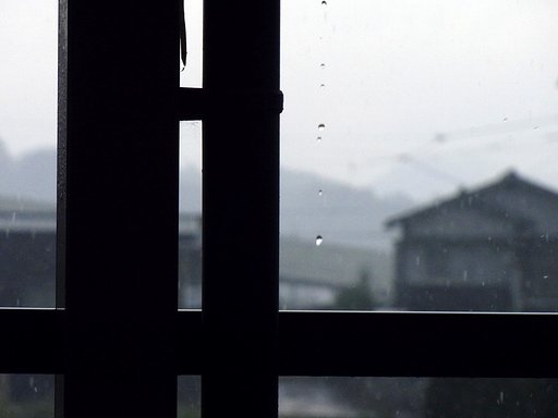 溢れる雨