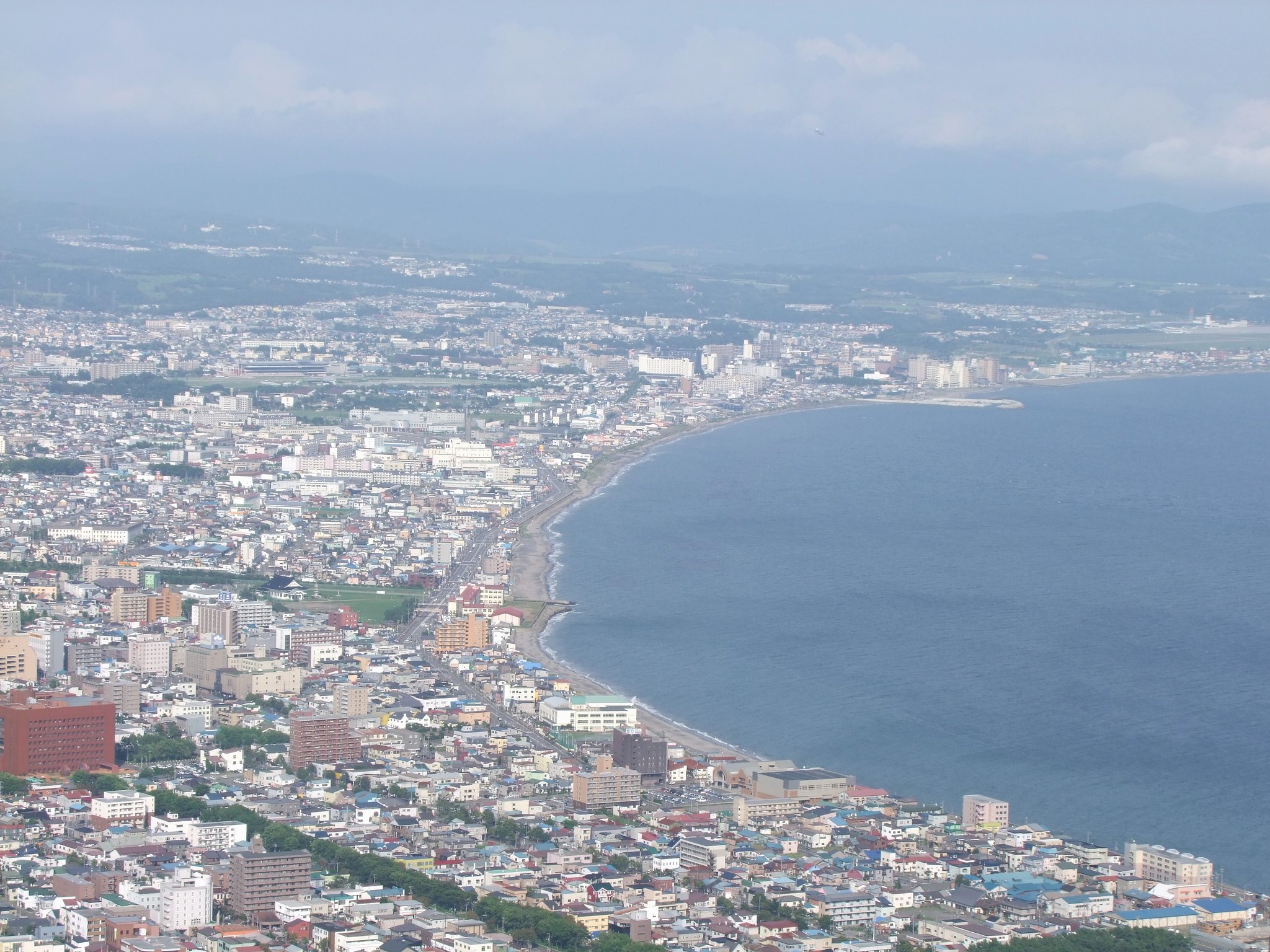 日中の函館山からの風景