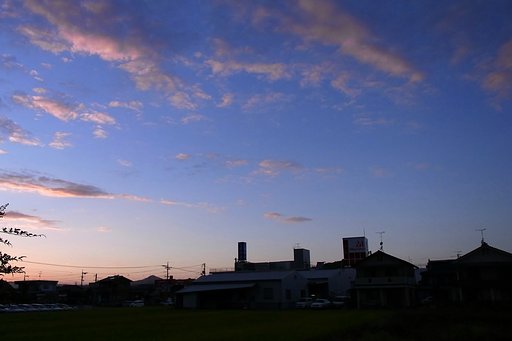 秋の夕焼け