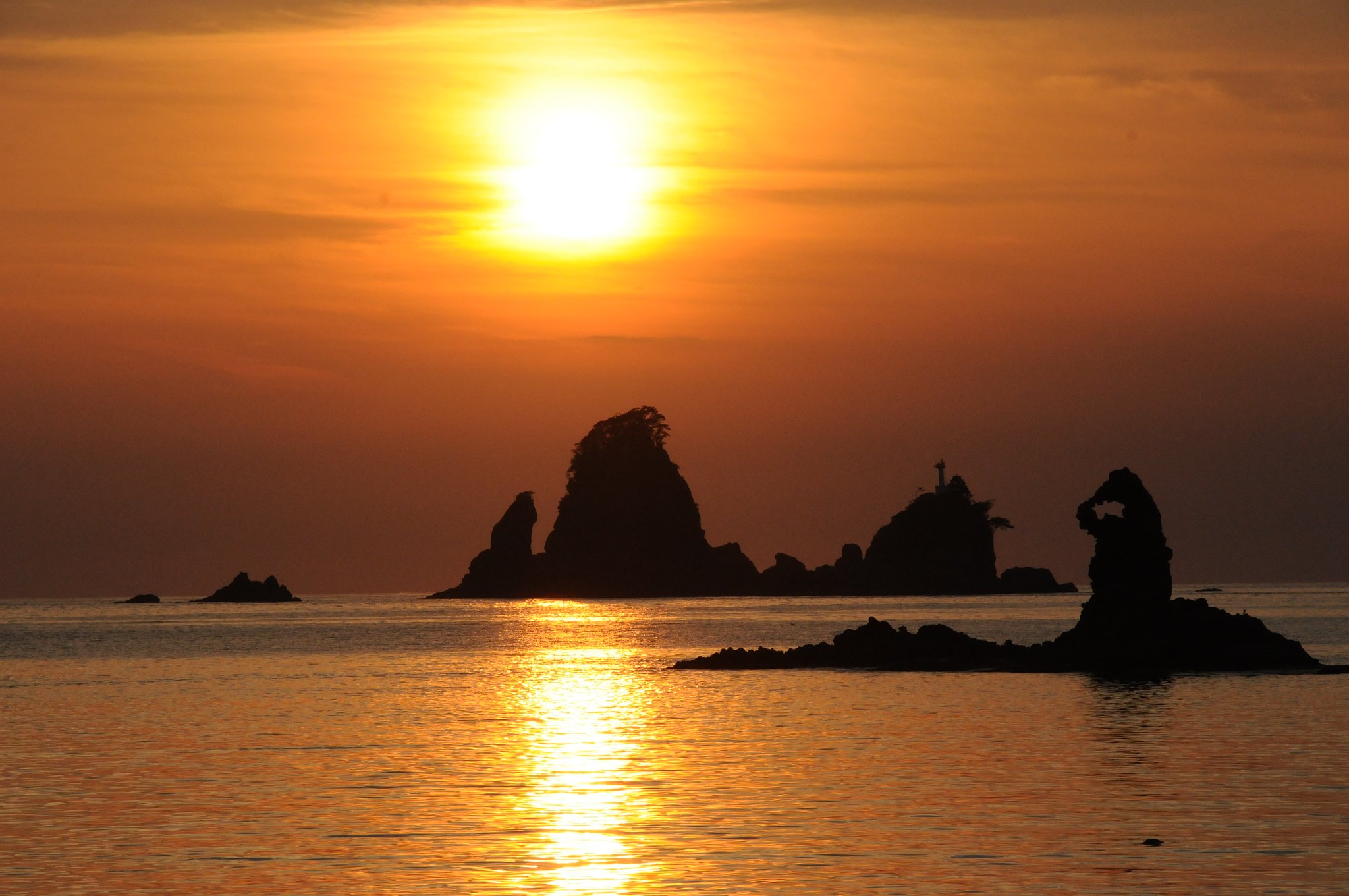 夕日