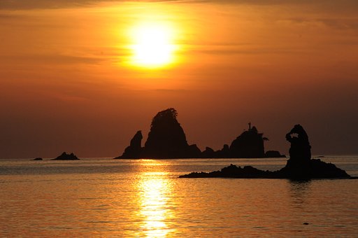 夕日