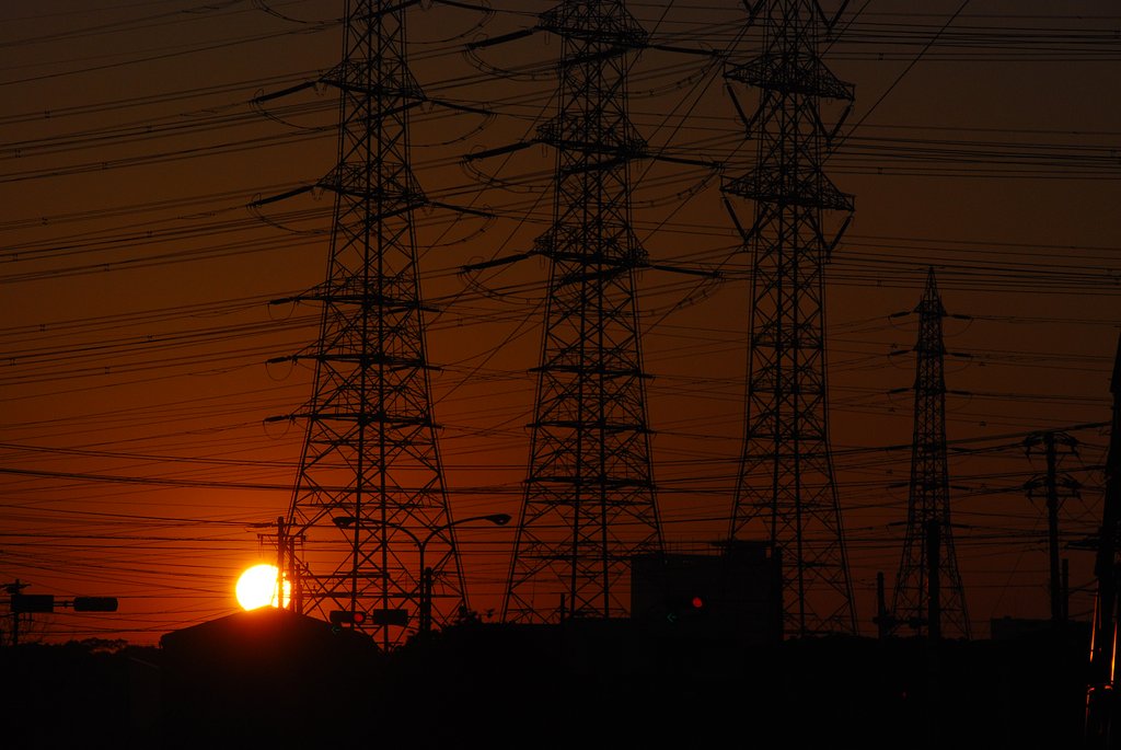 夕日