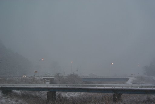 凄い吹雪です。