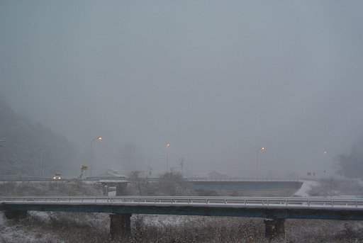凄い吹雪です。