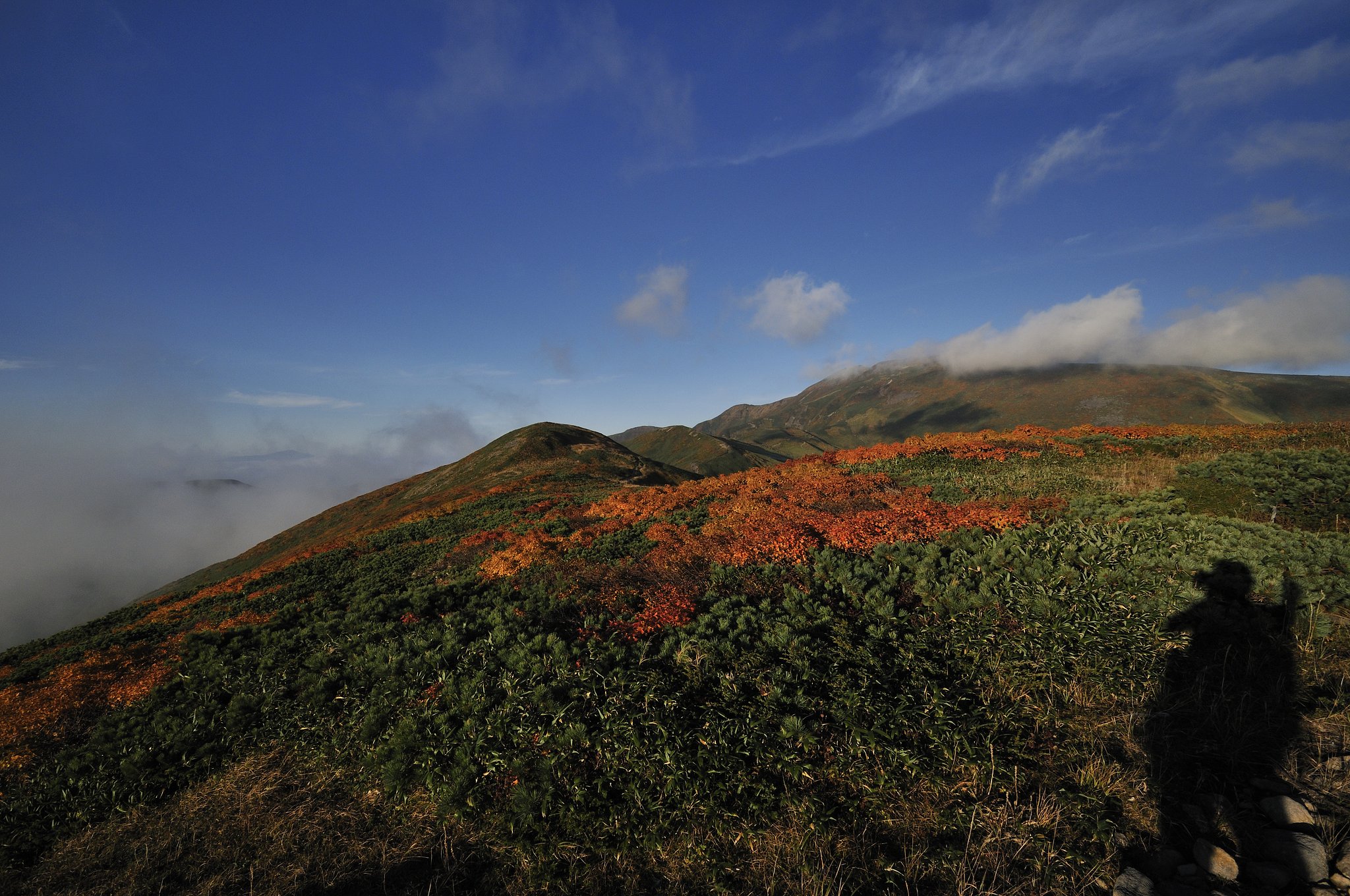 １０月の月山