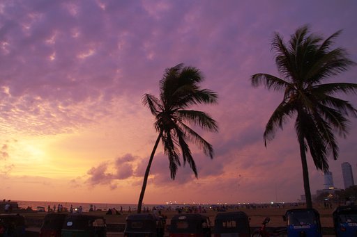 夕暮れインド洋