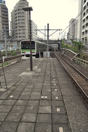 山手線の昔のホーム