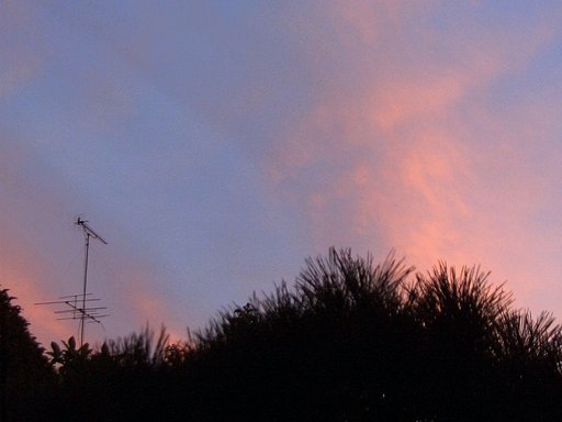 今日の夕焼け