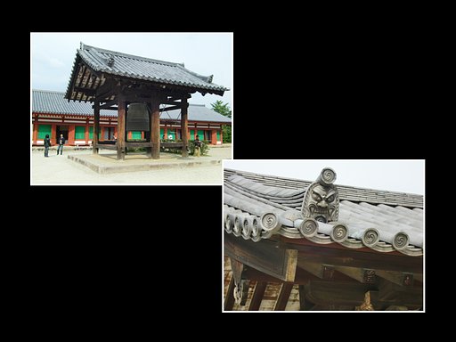 鐘楼の鬼瓦