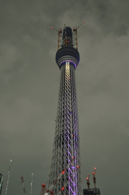 東京スカイツリー試験点灯