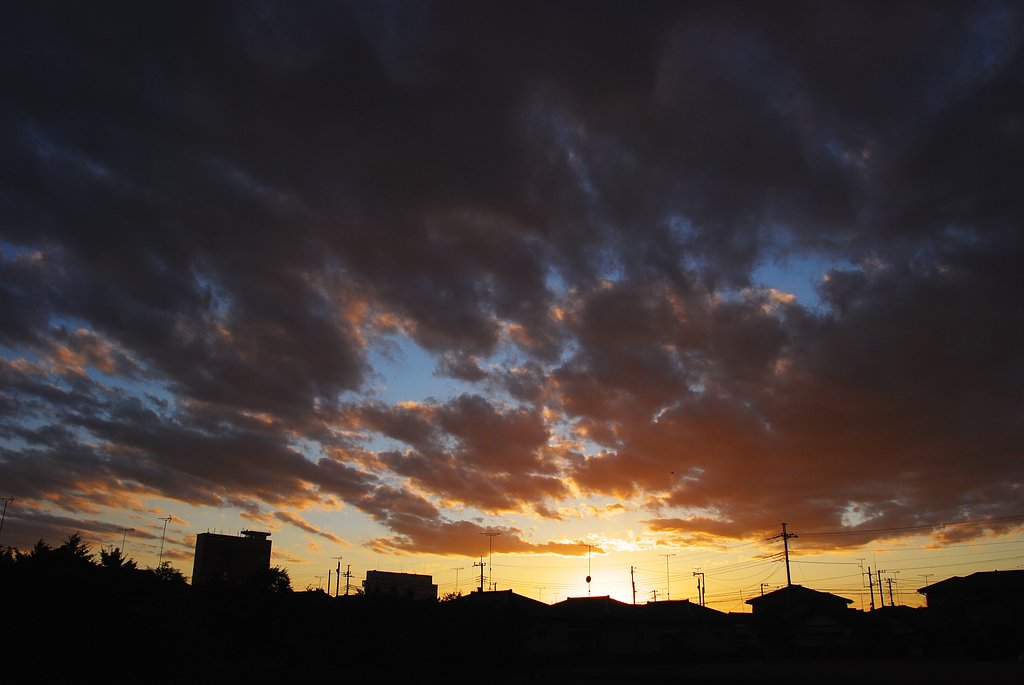 今日の夕焼け